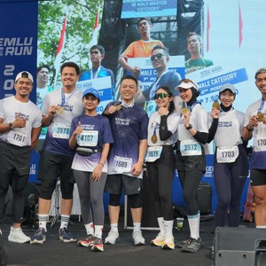 Race photo from KEMLU RUN 2026