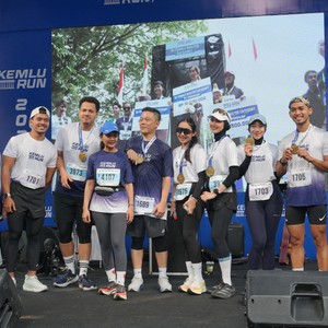 Race photo from KEMLU RUN 2026