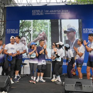 Race photo from KEMLU RUN 2026