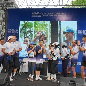 Race photo from KEMLU RUN 2026