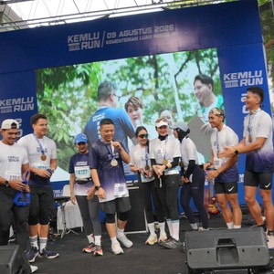Race photo from KEMLU RUN 2026