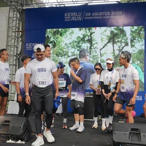 Race photo from KEMLU RUN 2026