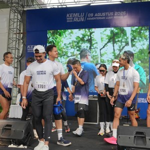 Race photo from KEMLU RUN 2026