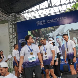 Race photo from KEMLU RUN 2026