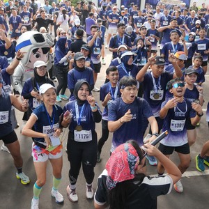 Race photo from KEMLU RUN 2026