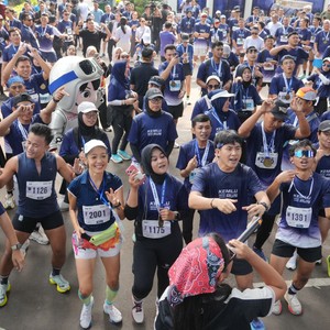 Race photo from KEMLU RUN 2026