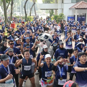 Race photo from KEMLU RUN 2026