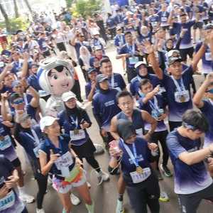 Race photo from KEMLU RUN 2026