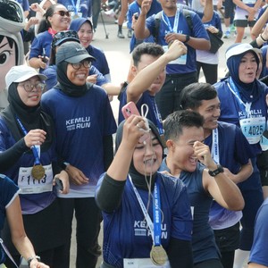 Race photo from KEMLU RUN 2026