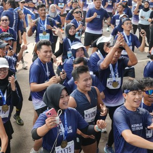 Race photo from KEMLU RUN 2026