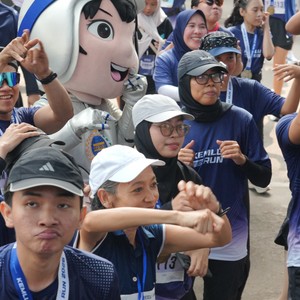 Race photo from KEMLU RUN 2026