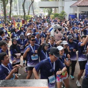 Race photo from KEMLU RUN 2026