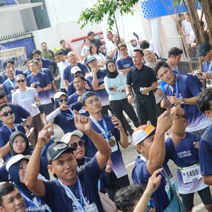 Race photo from KEMLU RUN 2026