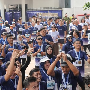 Race photo from KEMLU RUN 2026