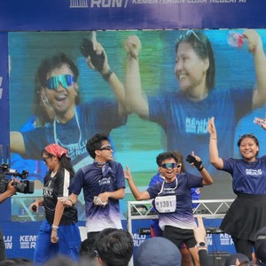 Race photo from KEMLU RUN 2026