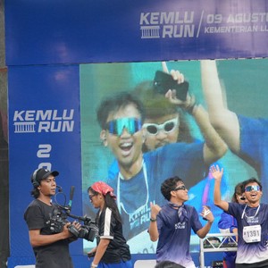 Race photo from KEMLU RUN 2026