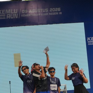 Race photo from KEMLU RUN 2026