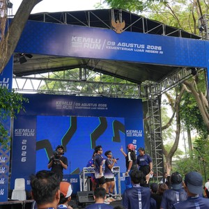 Race photo from KEMLU RUN 2026