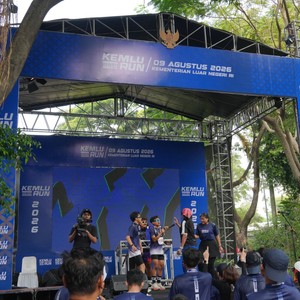 Race photo from KEMLU RUN 2026