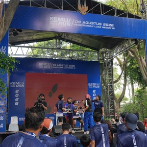 Race photo from KEMLU RUN 2026