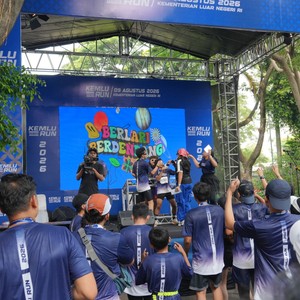 Race photo from KEMLU RUN 2026