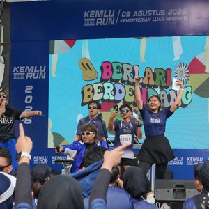 Race photo from KEMLU RUN 2026
