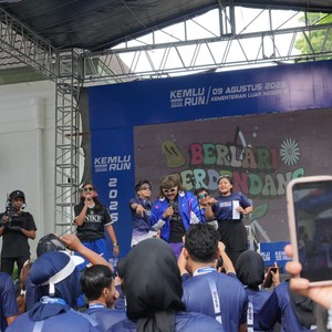Race photo from KEMLU RUN 2026