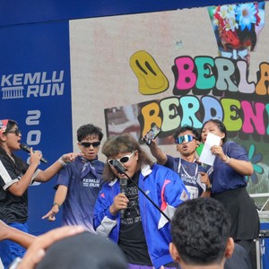 Race photo from KEMLU RUN 2026
