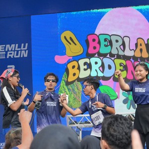 Race photo from KEMLU RUN 2026