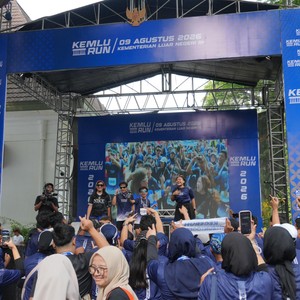 Race photo from KEMLU RUN 2026