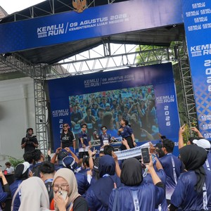 Race photo from KEMLU RUN 2026