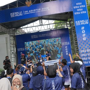 Race photo from KEMLU RUN 2026