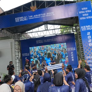 Race photo from KEMLU RUN 2026