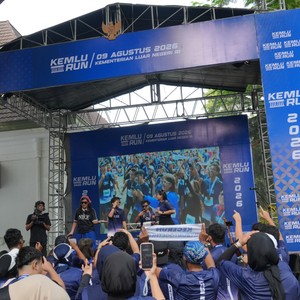 Race photo from KEMLU RUN 2026