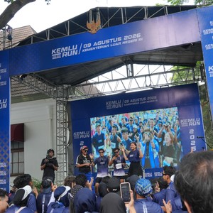 Race photo from KEMLU RUN 2026