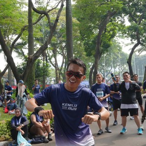 Race photo from KEMLU RUN 2026