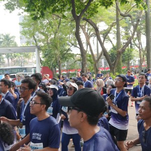 Race photo from KEMLU RUN 2026