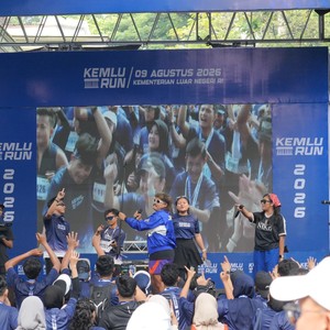 Race photo from KEMLU RUN 2026