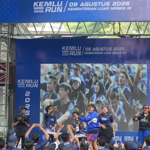 Race photo from KEMLU RUN 2026