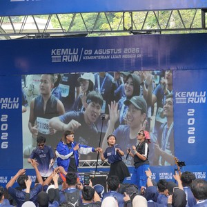 Race photo from KEMLU RUN 2026