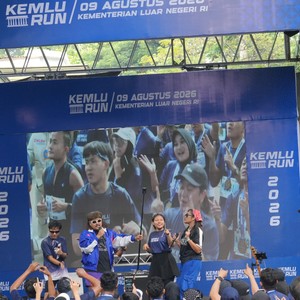 Race photo from KEMLU RUN 2026