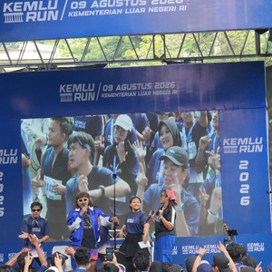 Race photo from KEMLU RUN 2026