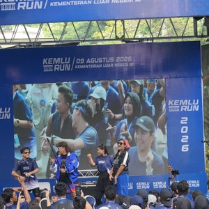 Race photo from KEMLU RUN 2026