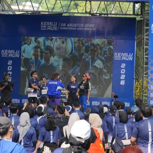 Race photo from KEMLU RUN 2026