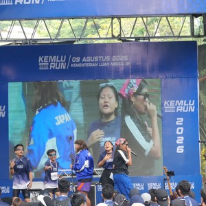 Race photo from KEMLU RUN 2026