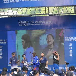 Race photo from KEMLU RUN 2026
