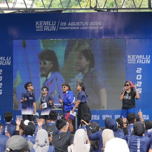 Race photo from KEMLU RUN 2026