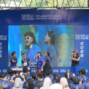 Race photo from KEMLU RUN 2026