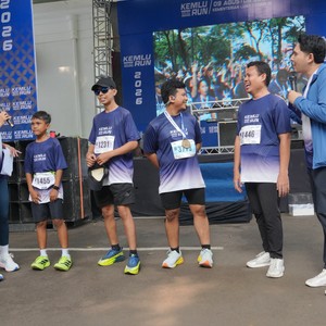 Race photo from KEMLU RUN 2026