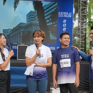 Race photo from KEMLU RUN 2026